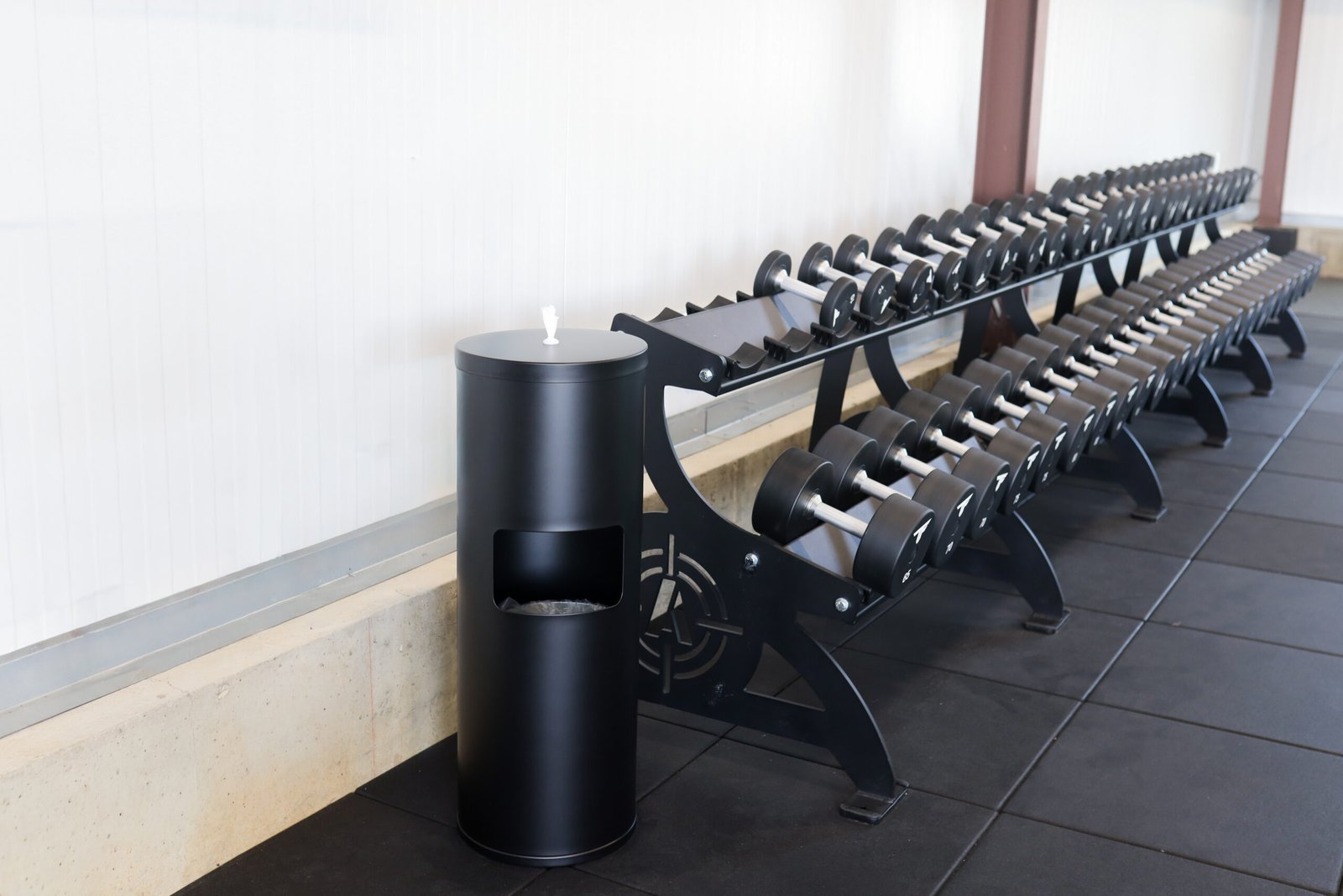 Matte Black Trash Can Dispenser