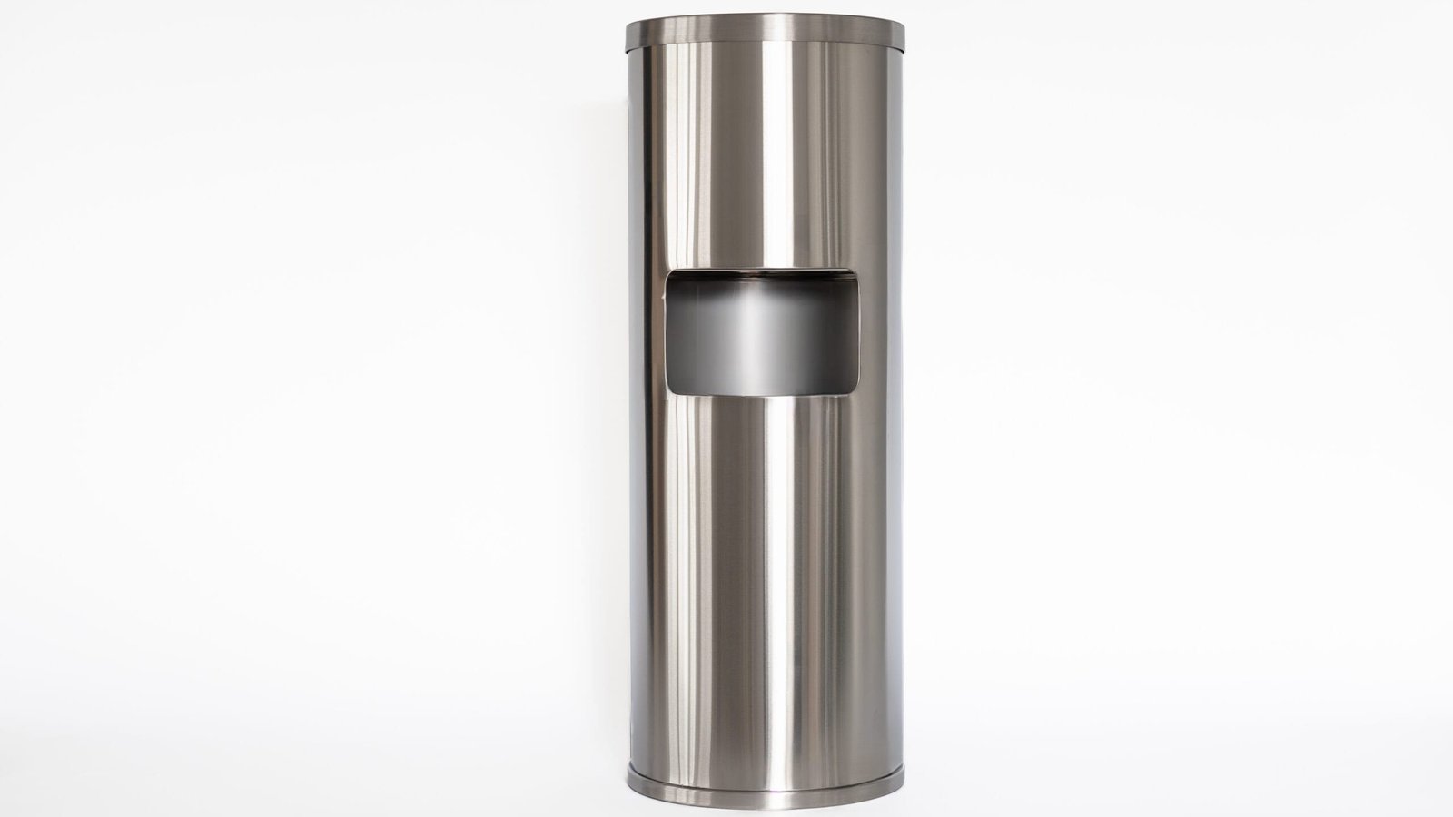 Silver Trash Can Dispenser