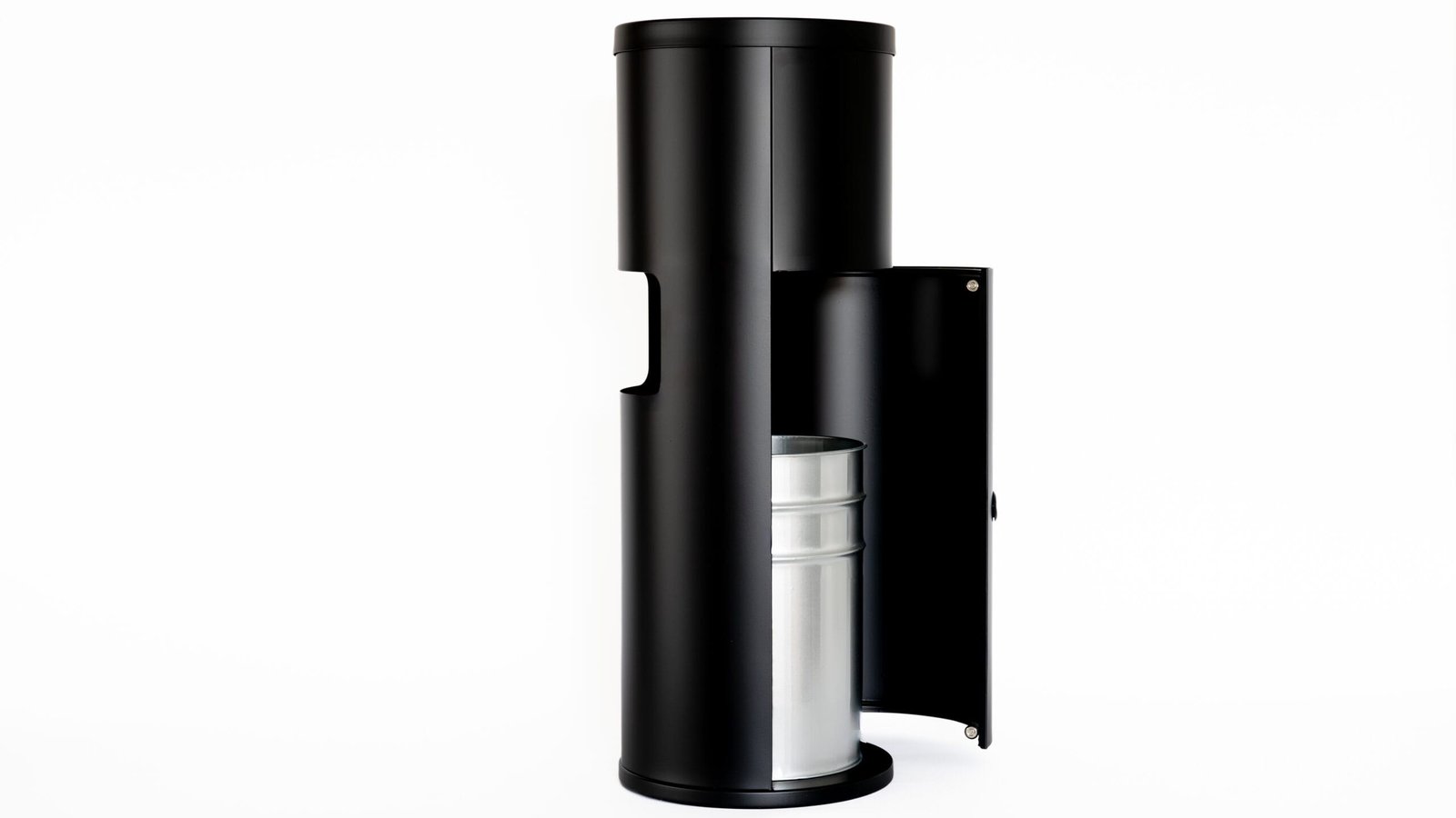 Matte Black Trash Can Dispenser